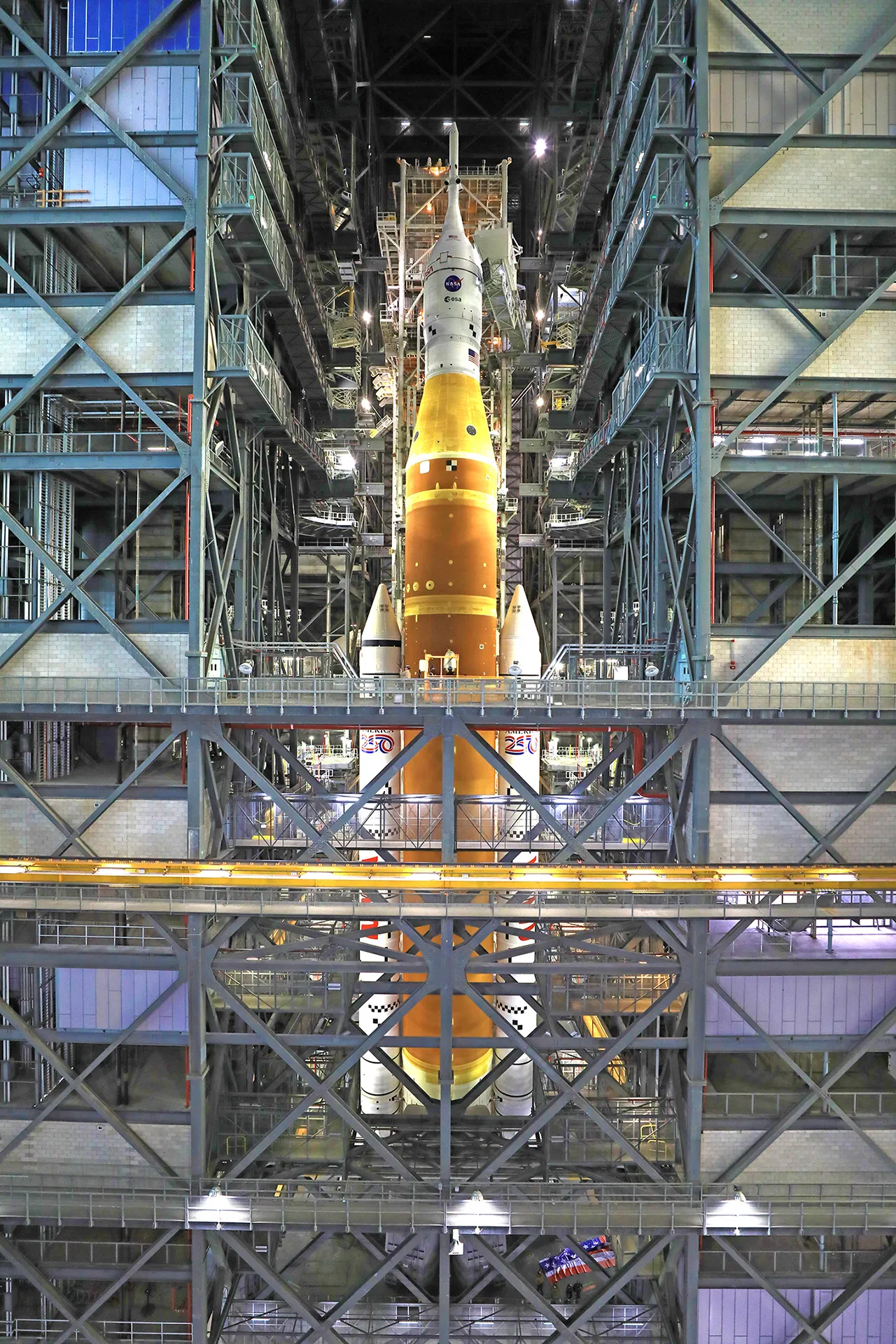 Artemis SLS in the VAB