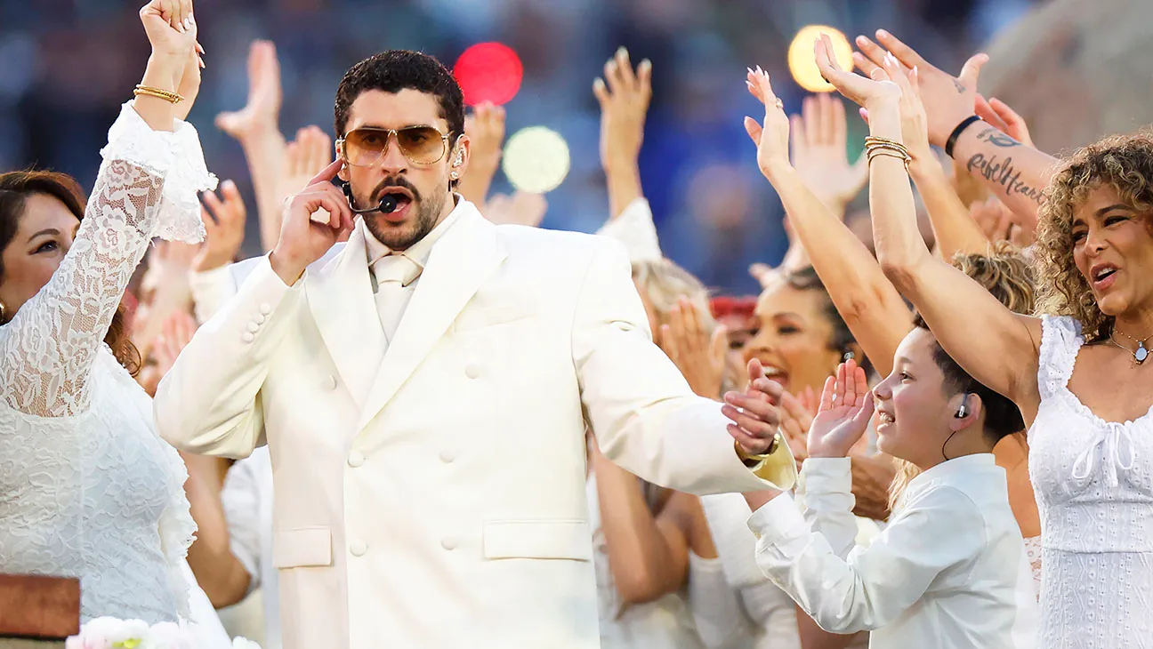 Bad Bunny at Super Bowl Halftime