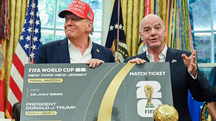 Donald Trump and Gianni Infantino