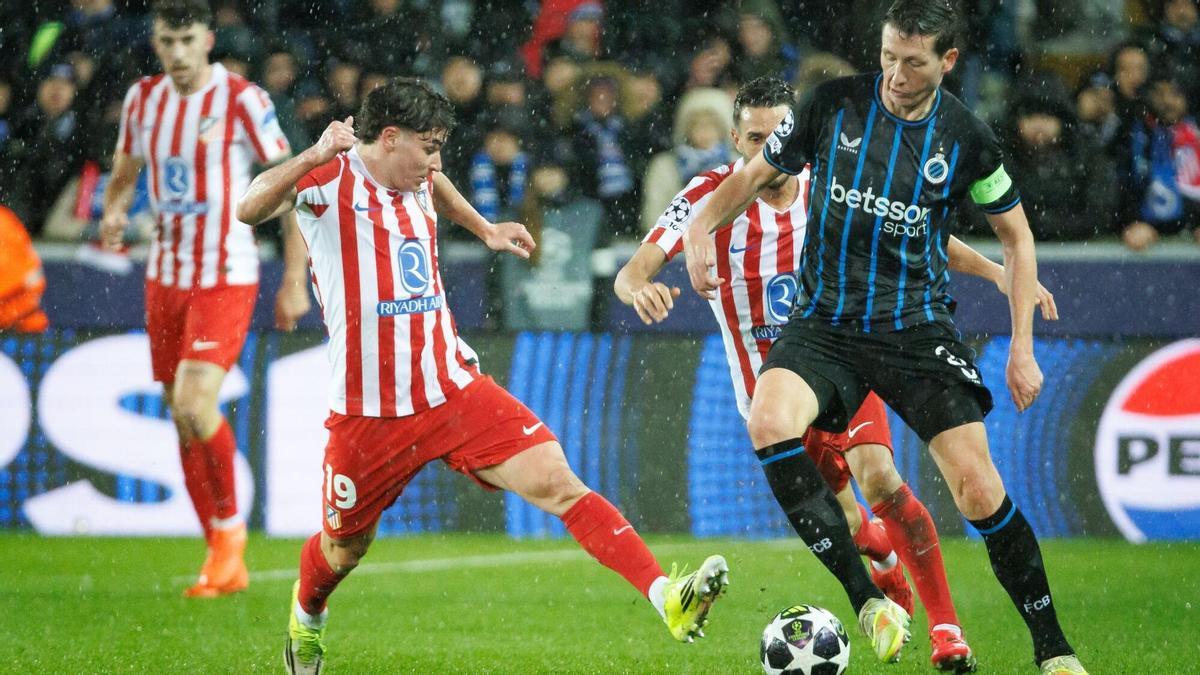 Julián Álvarez in Atletico vs Bruges draw