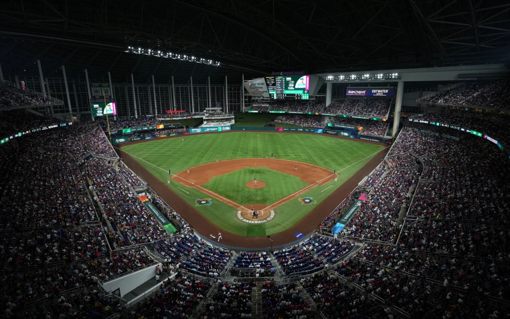 loanDepot Park during the WBC 2026 semifinals