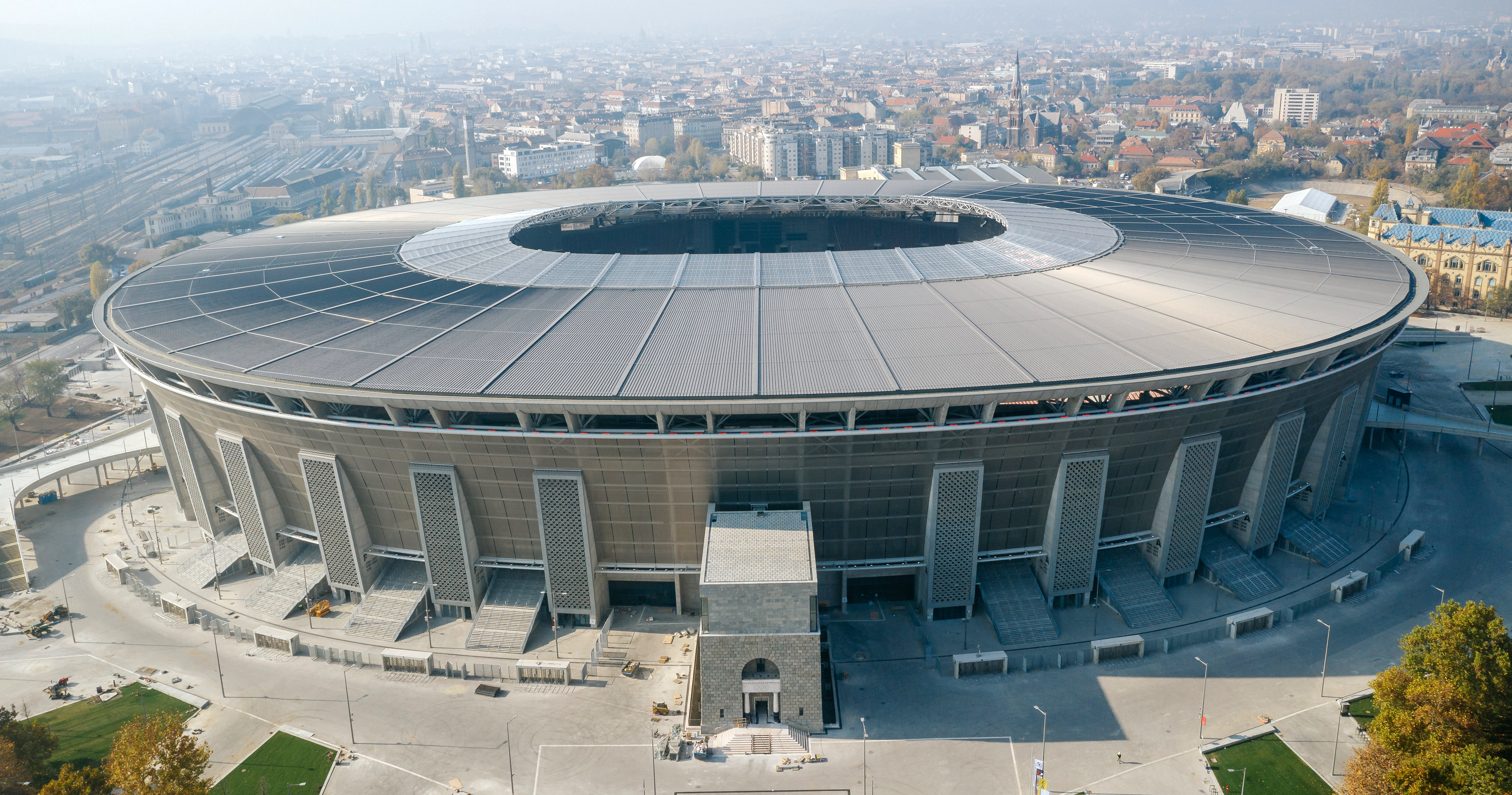 View of the Puskás Aréna in Budapest
