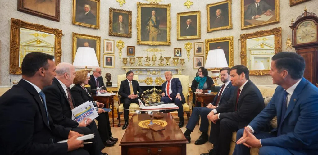 Presidents Gustavo Petro and Donald Trump