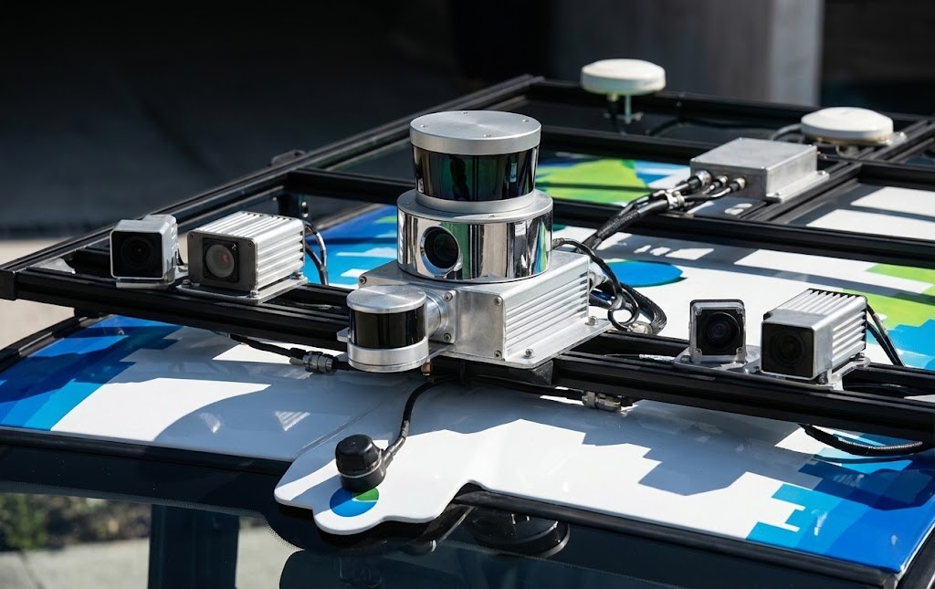 LiDAR sensors on the autonomous vehicle